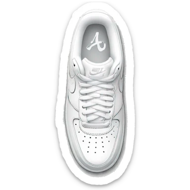 White Nike af1s  sticker