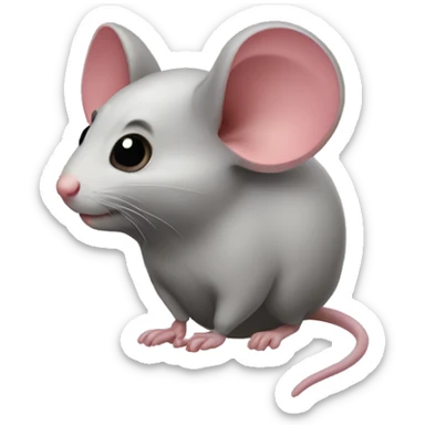 mouse heart sticker
