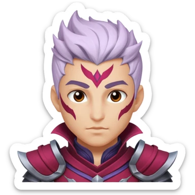 Varus from league of legends with clear custom and cute face sticker