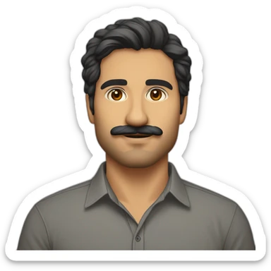 Aiman TAHIR linkedin without-bear no facial hair mexican-moustache  with-shirt sticker