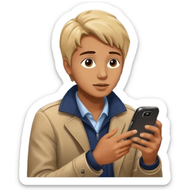 Rider with phone,Metro Riders, inside metro train, no transparent, with background,full image , negative transparent, positive background. sticker