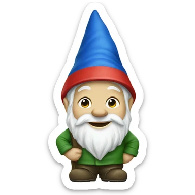 Garden gnome sticker