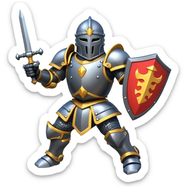 Mega Knight jumping sticker