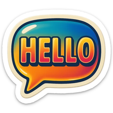 speach bubble sticker