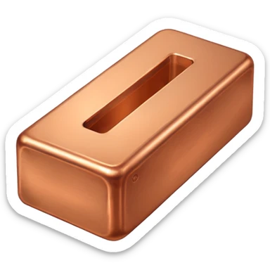 A copper ingot sticker