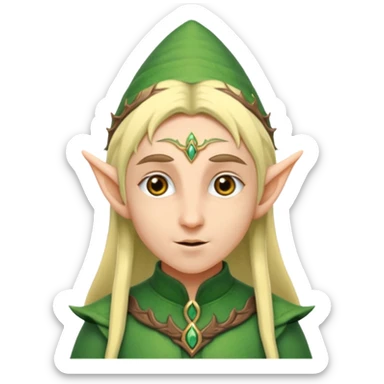 An elf  sticker