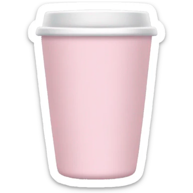 Light pink tumbler without face sticker