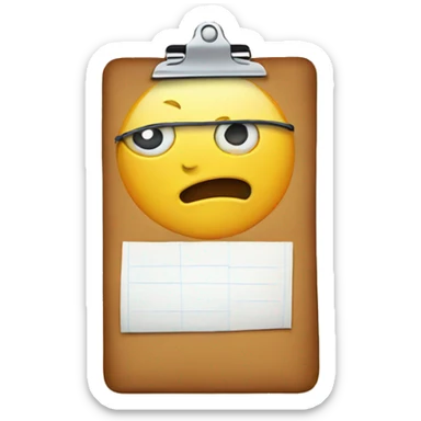 Clipboard Emoji sticker