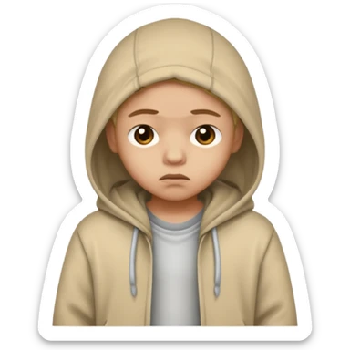 A poor child sticker