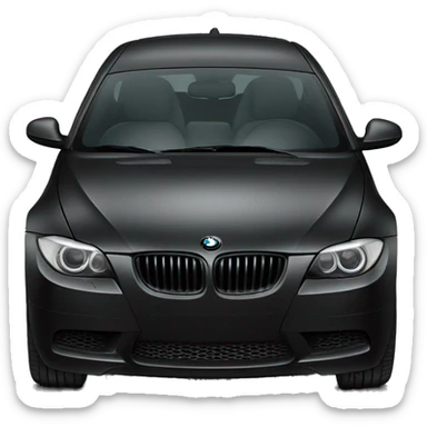 Black BMW sticker