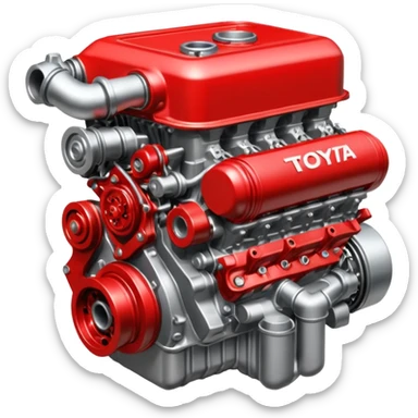 Toyota 2JZ turbo engine sticker