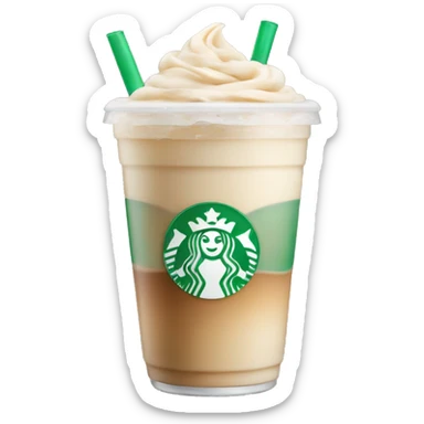 Iced vanilla latte sticker