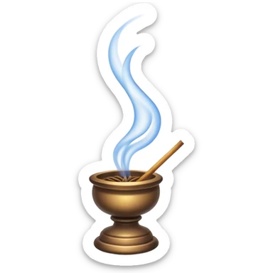 Inscense burning sticker