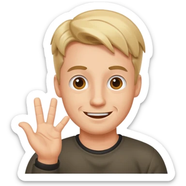 many german guy shrug sticker