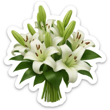 Bouquet of lilies sticker