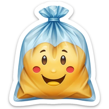 a plastic bag sticker