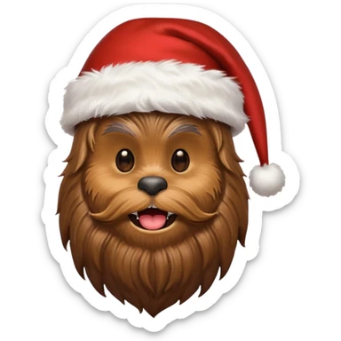 chewbacca christmas sticker