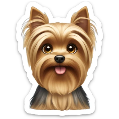 Cute Yorkshire dog sticker