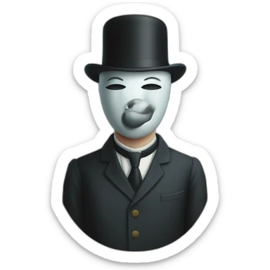 rene magritte sticker