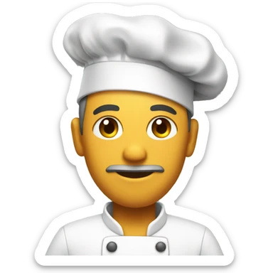 chef cooking sticker