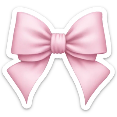 Lite pink bow sticker