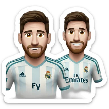Messi Real Madrid sticker