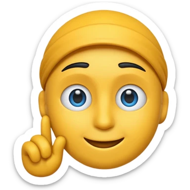 Bu mavi tikin aynısını emojiye cevirirmisin sticker