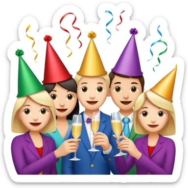 Happy holidays greetings sticker