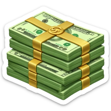 Сделай пачку денег как в GTA San Andreas sticker