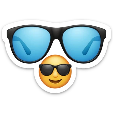 Sunglasses with the number 67 on them sticker