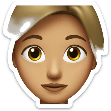 Filles au cheveu brun et les yeux vert sticker