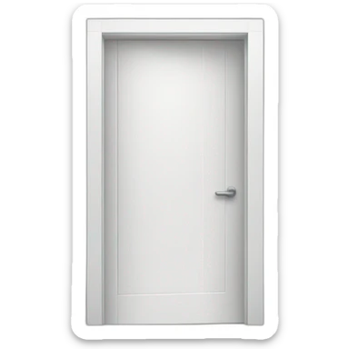 White modern door closed sticker