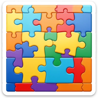 finished puzzle sticker