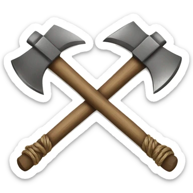 Fasces Symbol, the axe in the middle of the bundle of rods, all tied together. Usually symbol of 1940 Italy. Only one Axe. Then around it, STICKS, tied together. sticker