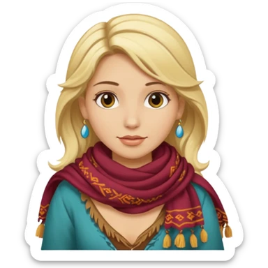 gypsy blonde  sticker