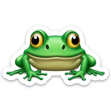 Grenouille qui rigole sticker