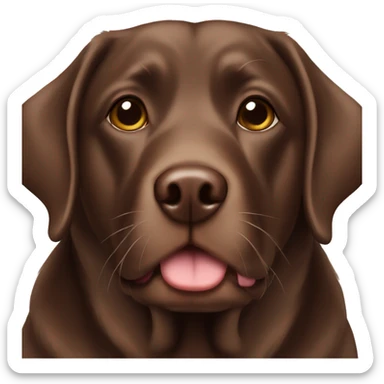 chocolate lab sticker