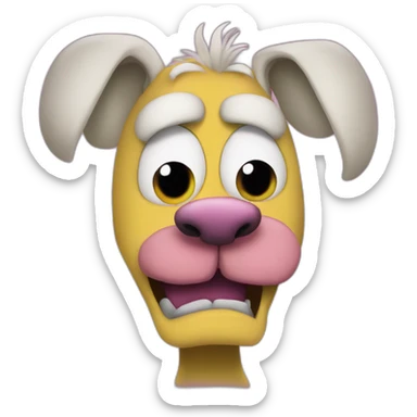 courage the cowardly dog sticker