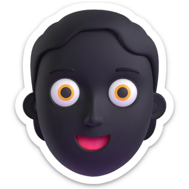 surprised face sticker
