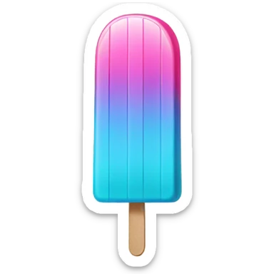 Colorful popsicle  sticker