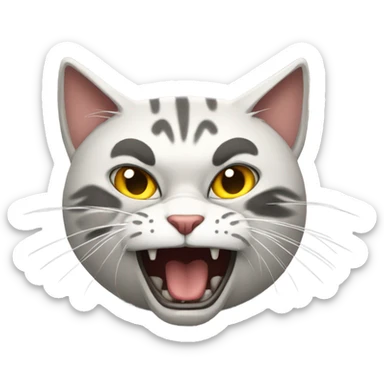 Angry çat sticker