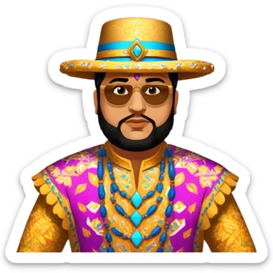 Folkloric Dancer sticker