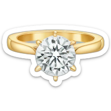 Engagement ring sticker