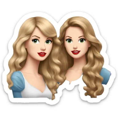 taylor swift and lana del rey  sticker