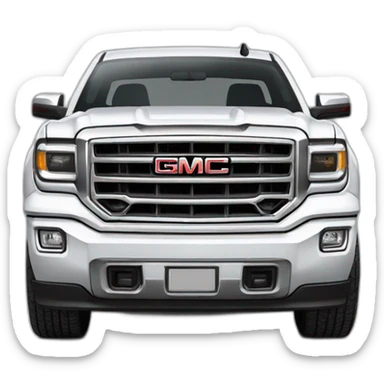 gmc Sierra 2 doors white 2023 sticker