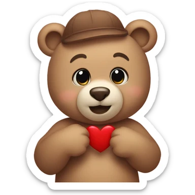 Bears in love  sticker