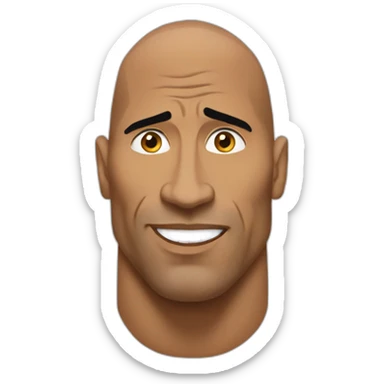 The rock qui fronse le sourcil sticker