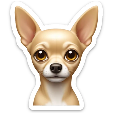 beige chihuahua  sticker