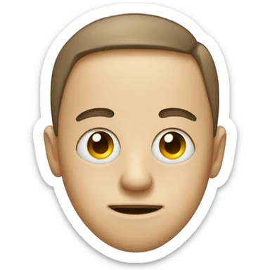 eye wide emoji with one eye half closed  sticker