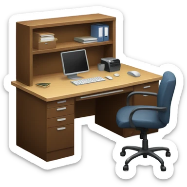 Office desk sticker